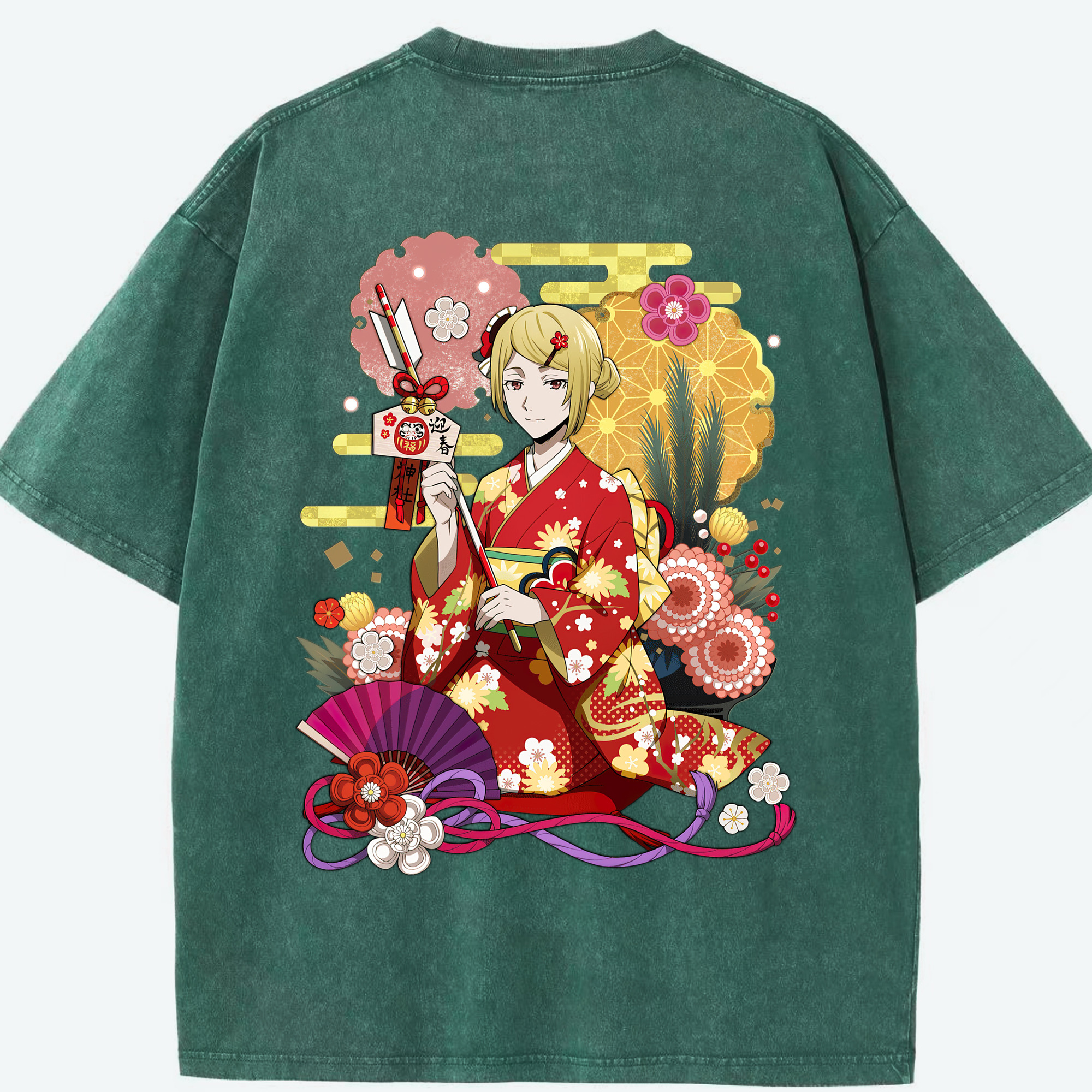 （画像用） 文豪ストレイドッグス Bungo Stray Dogs 綿100% ヴィンテージ風 半袖Tシャツ（背面プリント）